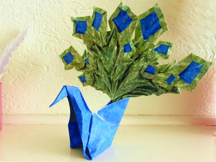 Origami Peacock