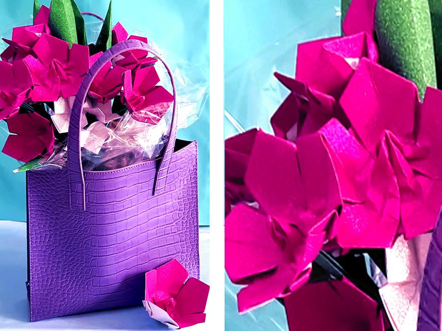 Pink Origami Flowers