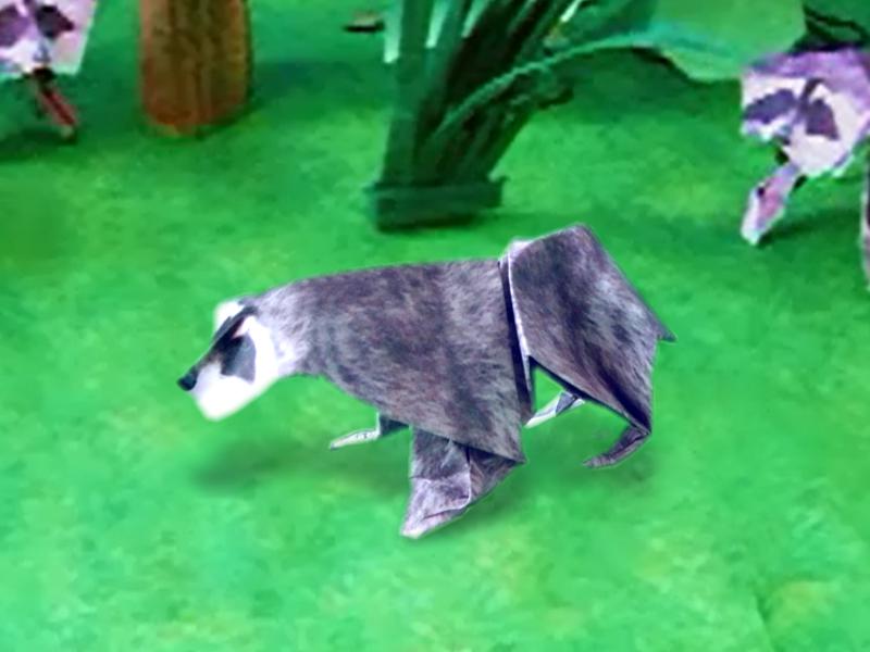 Origami Raccoon