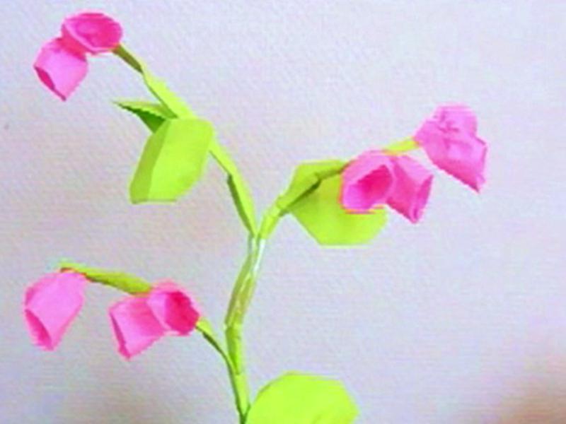 Sticky Note Bonsai Flower