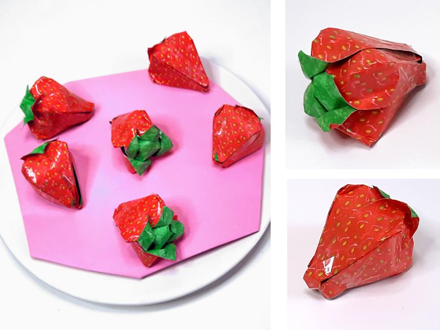 Origami Strawberries