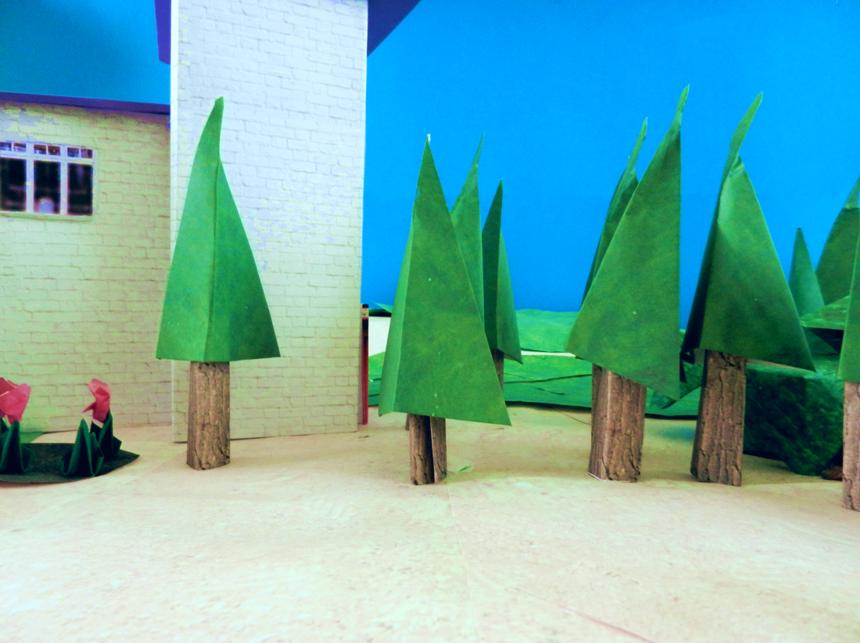 Origami Bomen