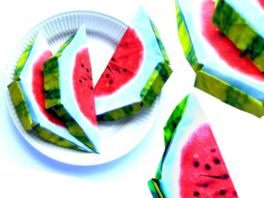 Origami Watermelon slices