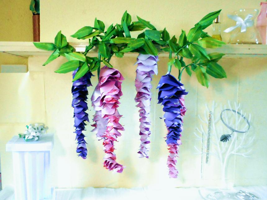 Origami Wisteria Flowers