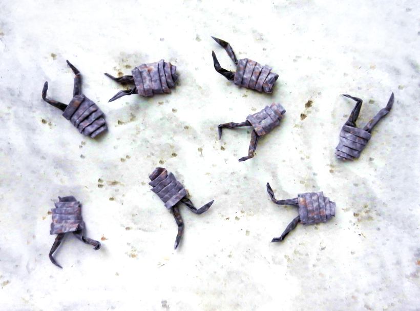 Origami Woodlice