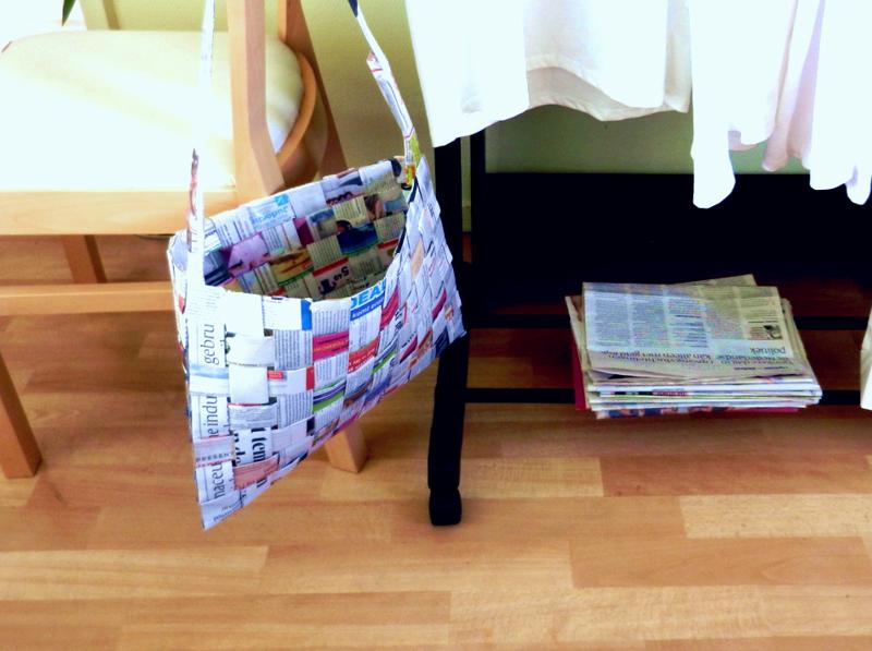 Woven Newspaper Bag